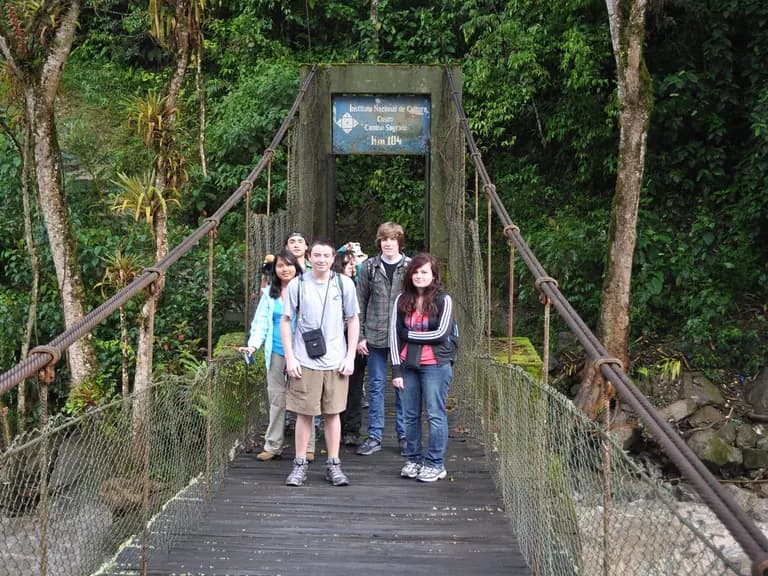 Even kids hike the Inca Trail