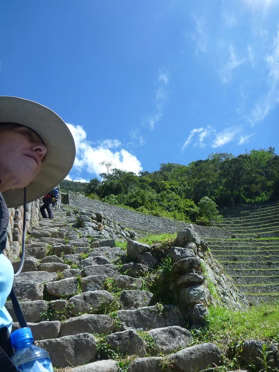 Winya Wayna steps on 2 Day Inca Trail hike