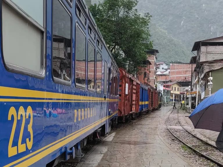 Machu Picchu Train in Aguas Calientes