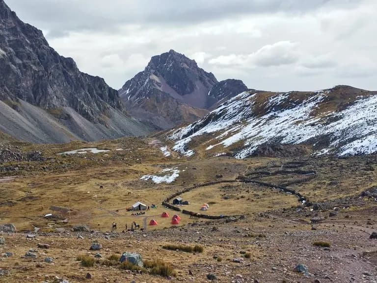 Ausangate Mountain camp