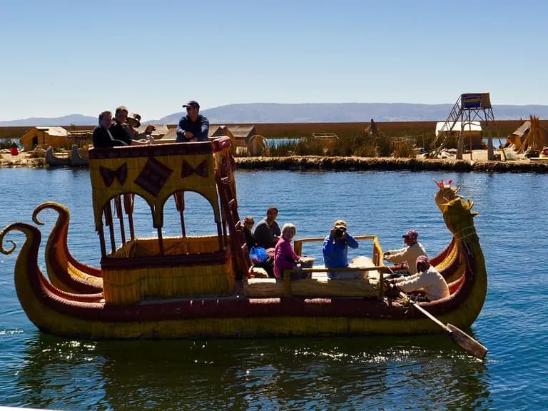 Lake titicaca reed boat