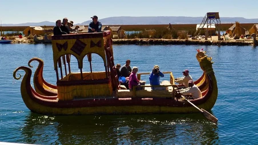 Peru - Lake Titicaca reed boat