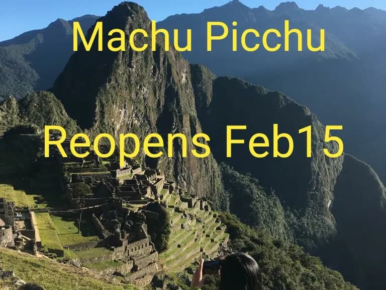 Machu Picchu Reopens After Protests 46fb0da650c6