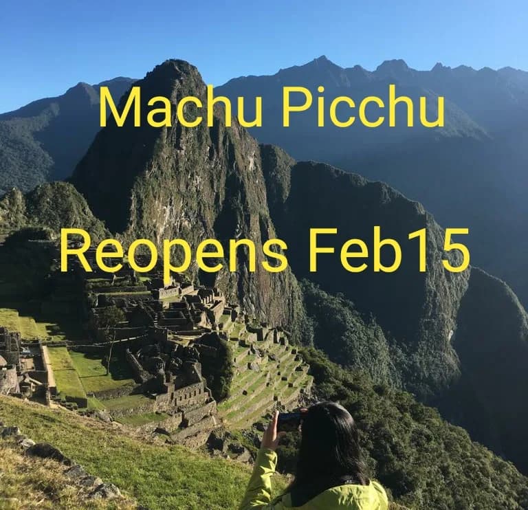 Machu Picchu Reopens After Protests 46fb0da650c6