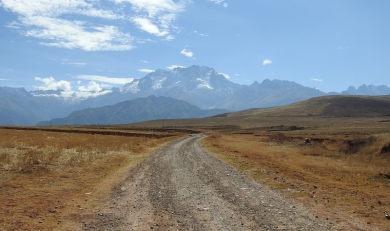 Map of Sacred Valley Routes and 1 Day Inca Trail Hike